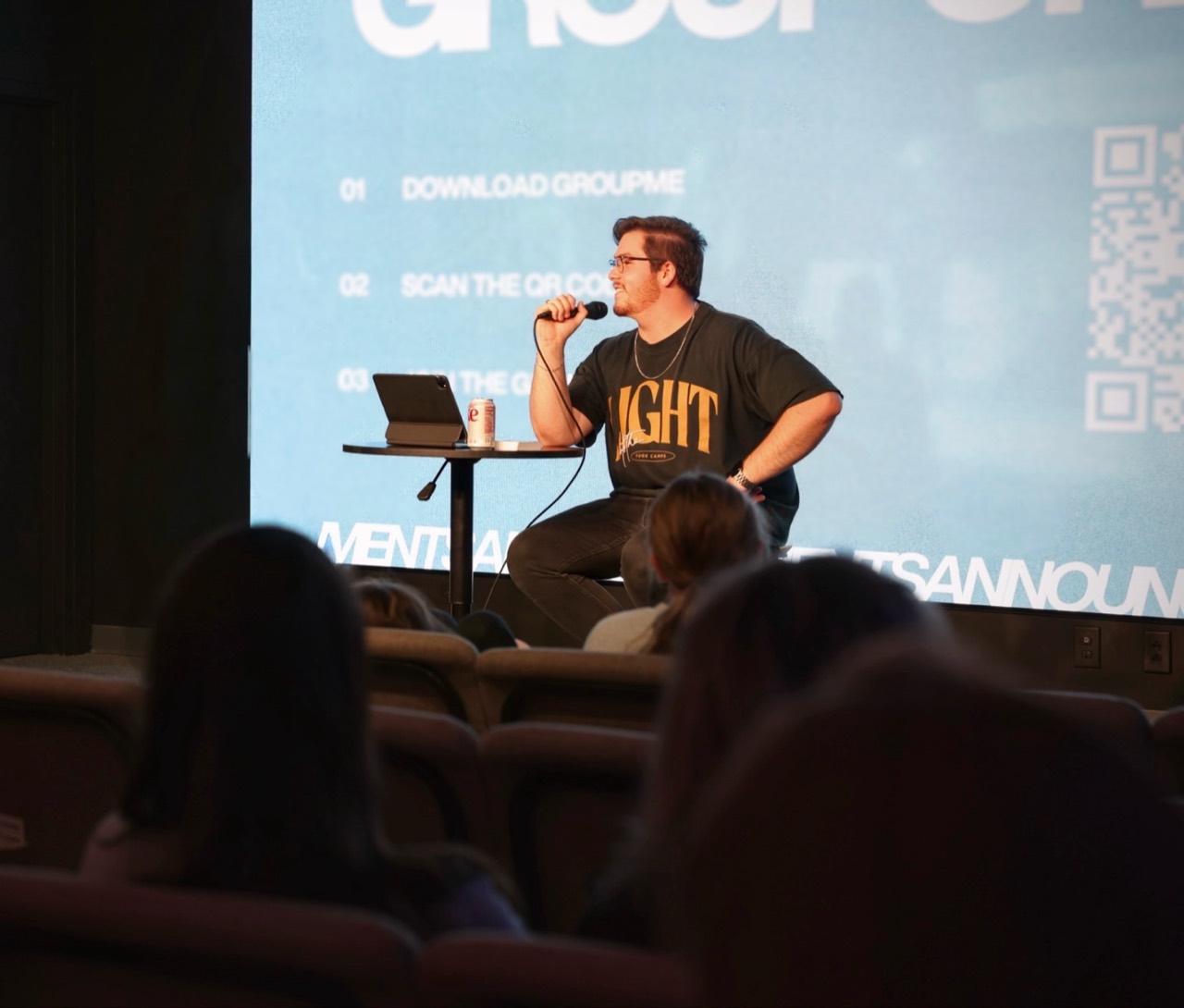 Dylan teaching students at Open Door Youth