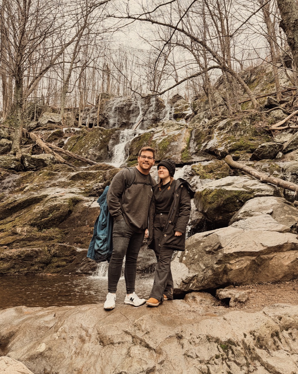 Dylan outdoors with a friend
