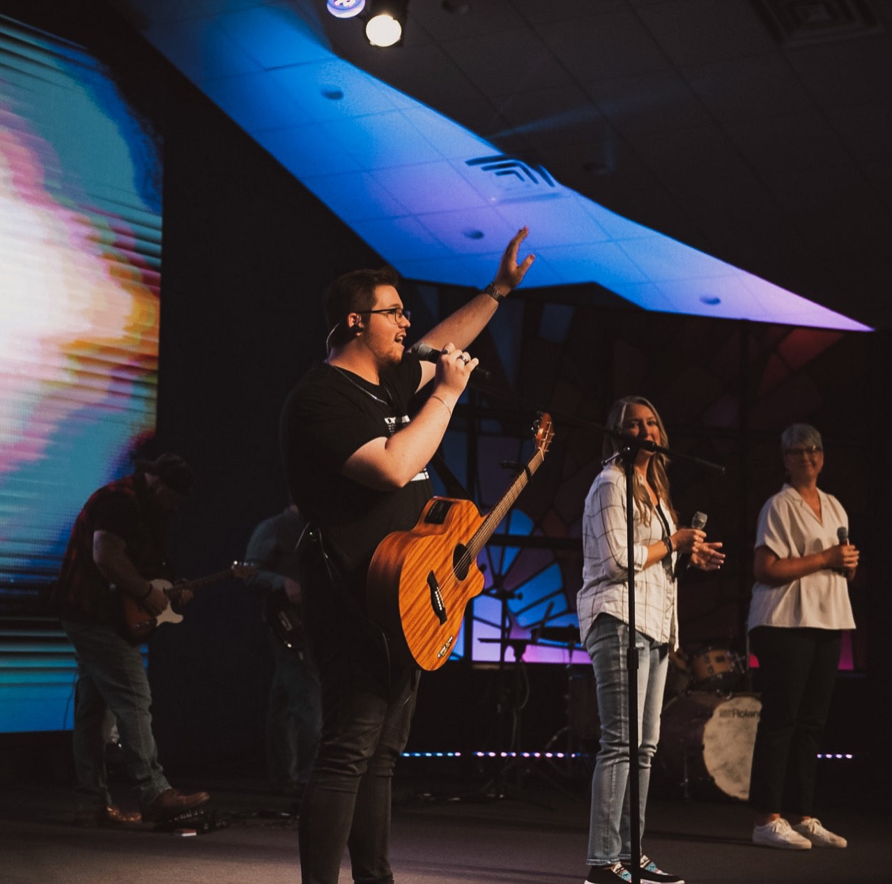 Dylan leading worship